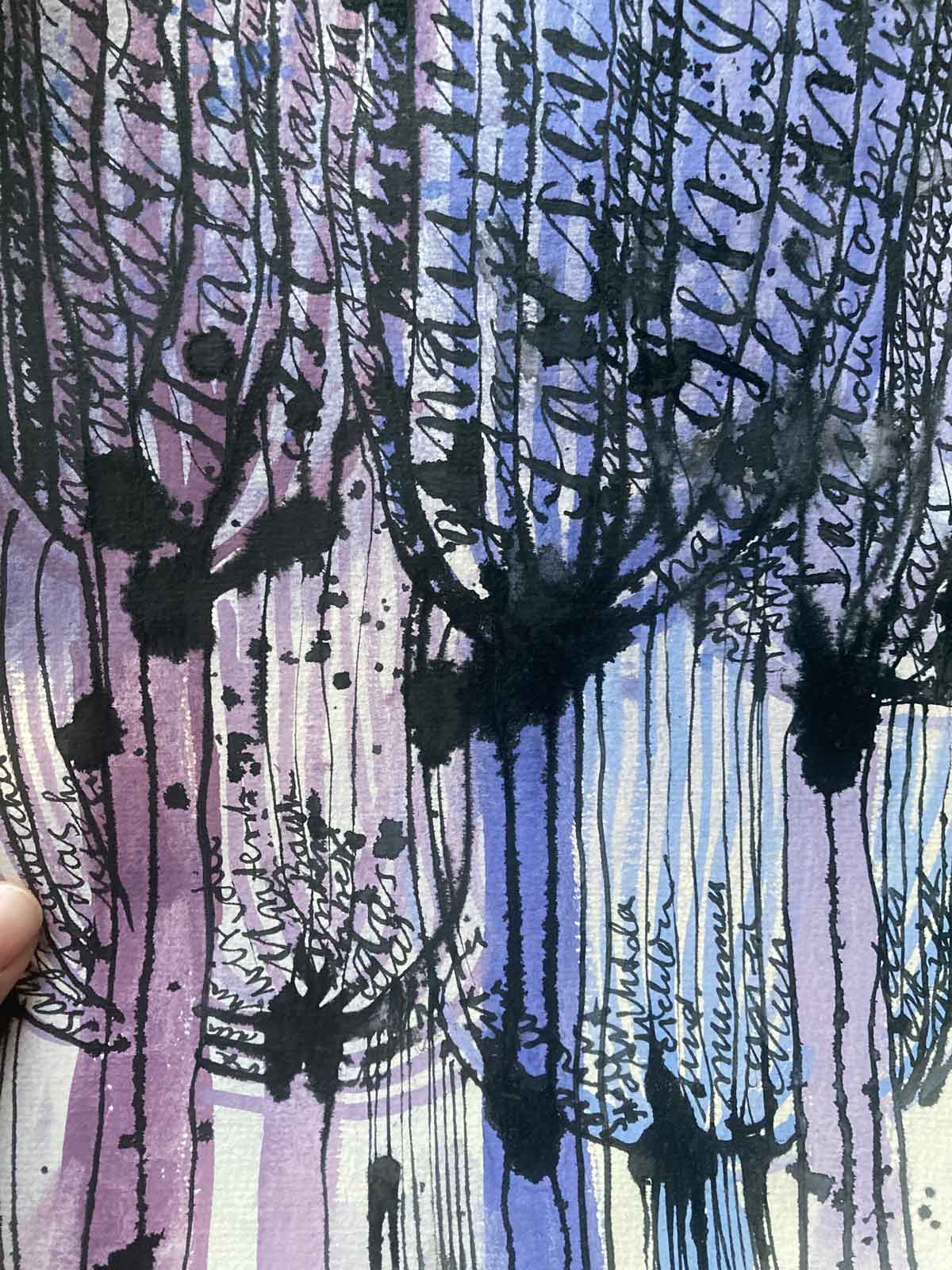 Kalligrafische Arbeit von Tabea Heinicker