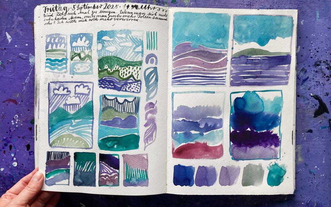 Puzzle-Landschaft im Hochdruck für die Sommerpost 2025