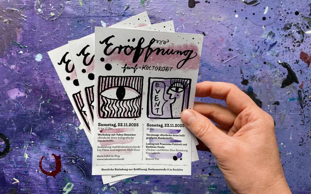 Eröffnung unseres Kulturortes mit Workshop, Vernissage und Lesung